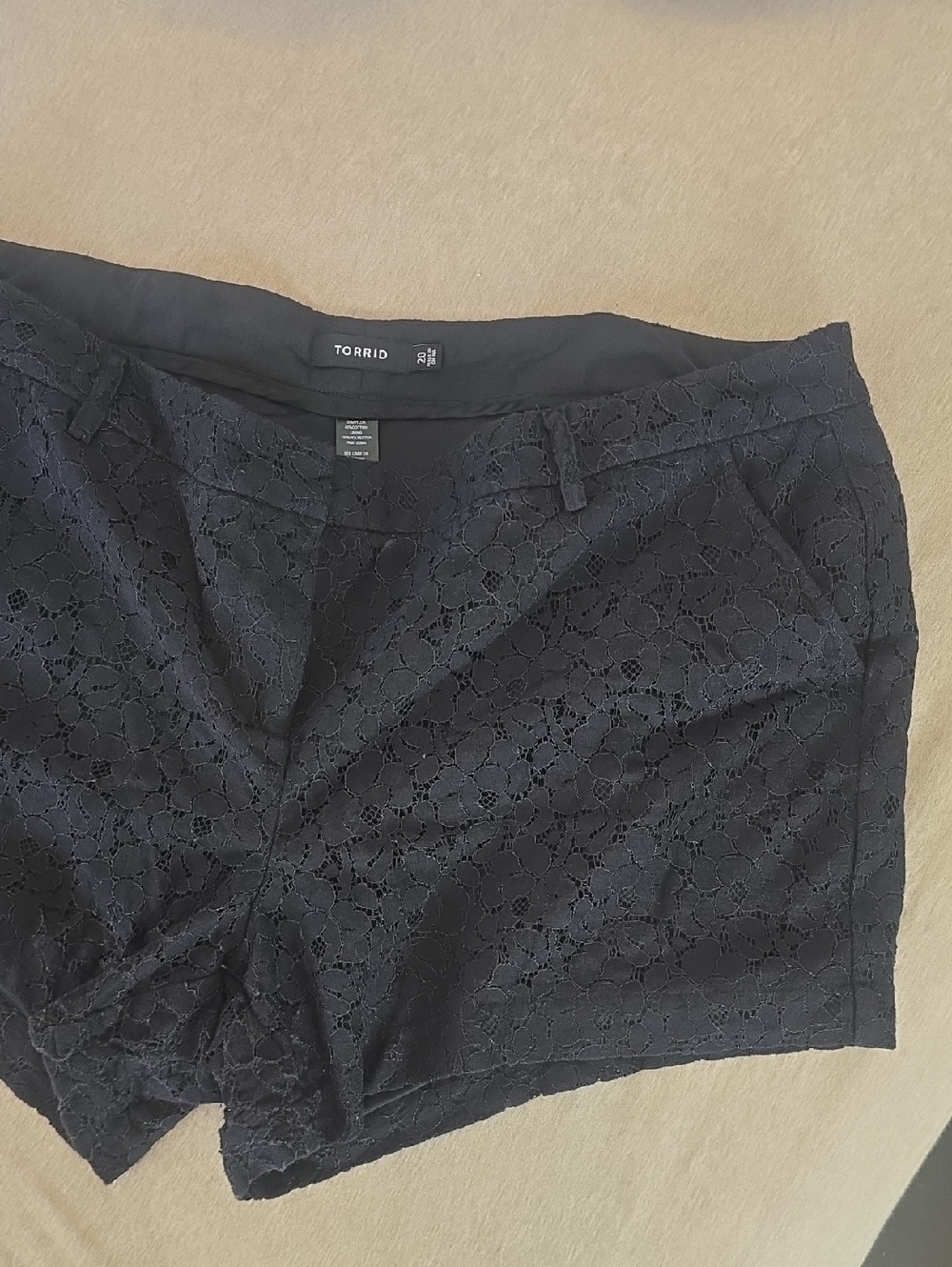 Torrid Black Lace Plus Size Shorts